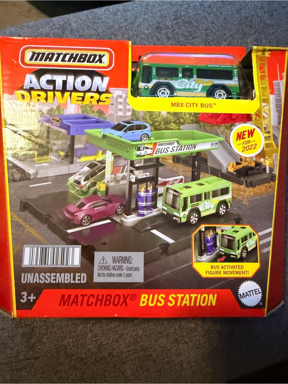 Matchbox Green City Bus Station Playset
